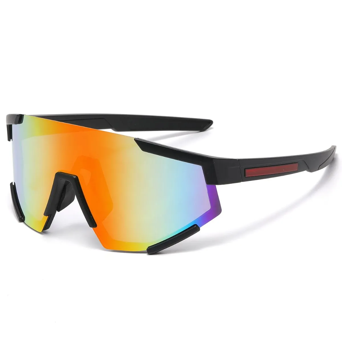 Unisex Mirrored Aviator Cycling Sunglasses – Premium Windproof UV400 Outdoor Sports Goggles, Protective Shades for Men and Women